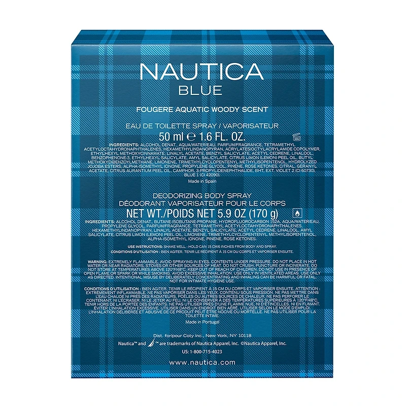 Nautica Blue Eau De Toilette 2-Pc Gift Set