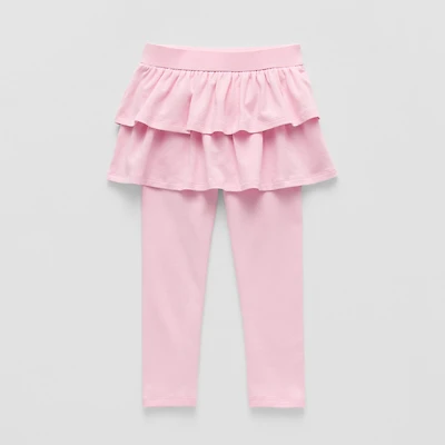 Okie Dokie Toddler & Little Girls High Rise Knit Full Length Leggings