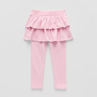 Okie Dokie Toddler & Little Girls High Rise Knit Full Length Leggings