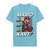 Mens Short Sleeve Regular Fit Super Mario Graphic T-Shirt