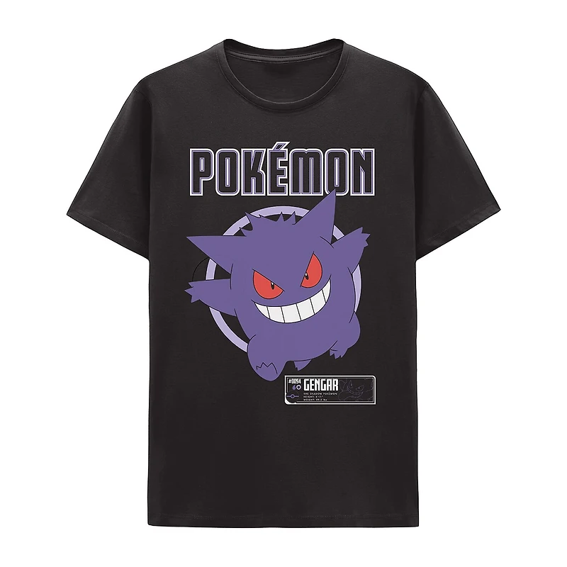 Mens Short Sleeve Regular Fit Pokemon Graphic T-Shirt