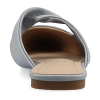 Journee Collection Enniss Womens Pointed Closed Toe Mules