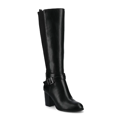 Journee Collection Womens Stacked Heel Dress Boots