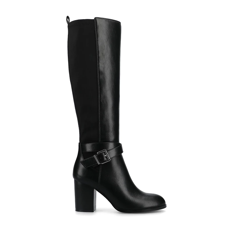 Journee Collection Womens Stacked Heel Dress Boots