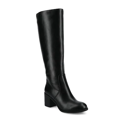 Journee Collection Womens Romilly Stacked Heel Dress Boots