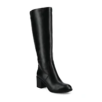 Journee Collection Womens Romilly Stacked Heel Dress Boots