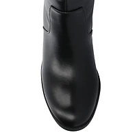 Journee Collection Womens Romilly Stacked Heel Dress Boots