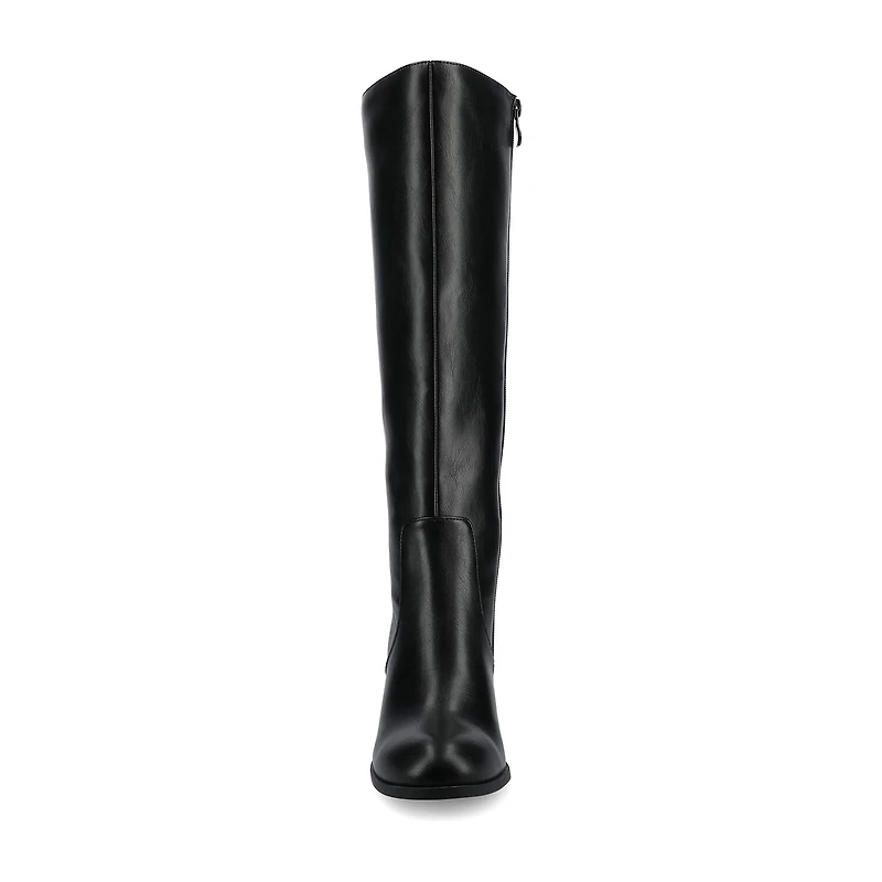 Journee Collection Womens Romilly Stacked Heel Dress Boots