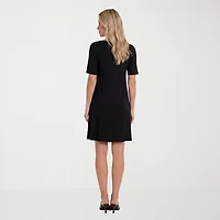 24seven Comfort Apparel Womens Short Sleeve T-Shirt Dress