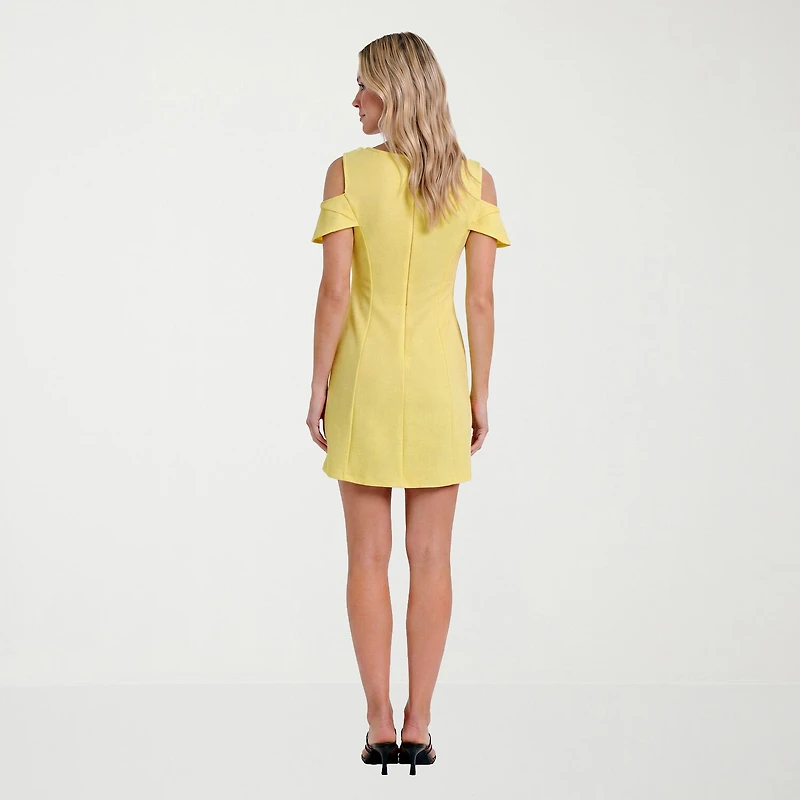 24seven Comfort Apparel Womens Short Sleeve Skater Dress