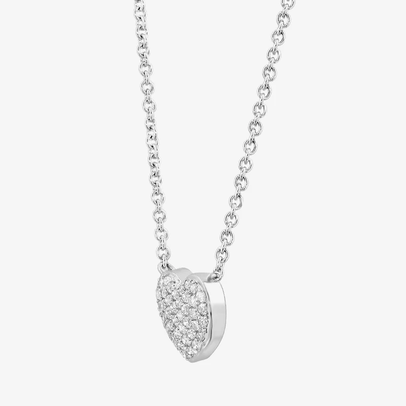 Effy Final Call Limited Quantities! Womens 1/ CT. T.W. Natural White Diamond Sterling Silver Inch Pendant Necklace