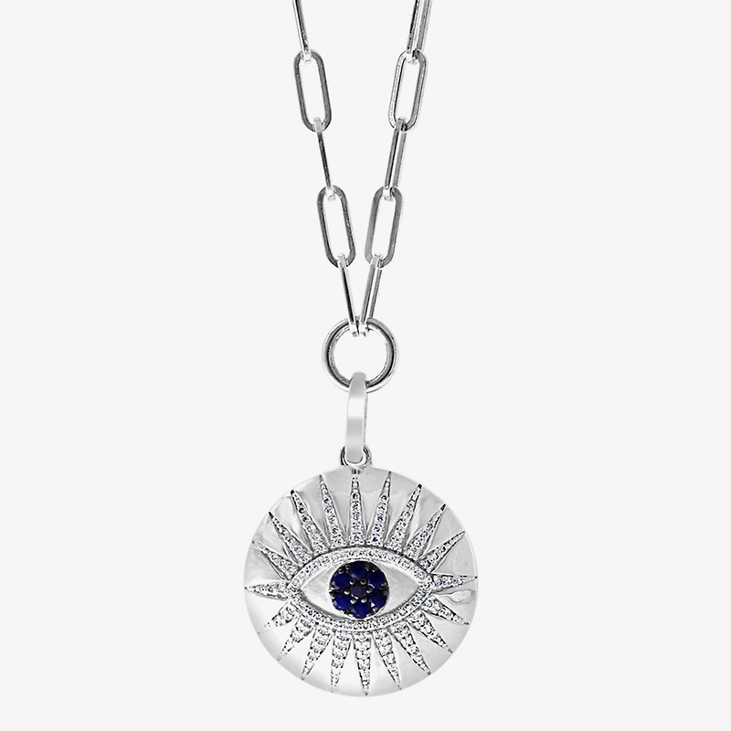 Effy Final Call Limited Quantities! Womens 3/8 CT. T.W. Natural Black Diamond Sterling Silver Round 18 Inch Pendant Necklace
