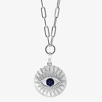 Effy Final Call Limited Quantities! Womens 3/8 CT. T.W. Natural Black Diamond Sterling Silver Round 18 Inch Pendant Necklace