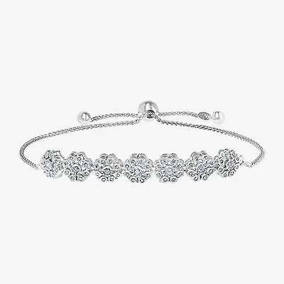 Effy Final Call Limited Quantities! Womens 1/2 CT. T.W. Natural White Diamond Sterling Silver Bolo Bracelet
