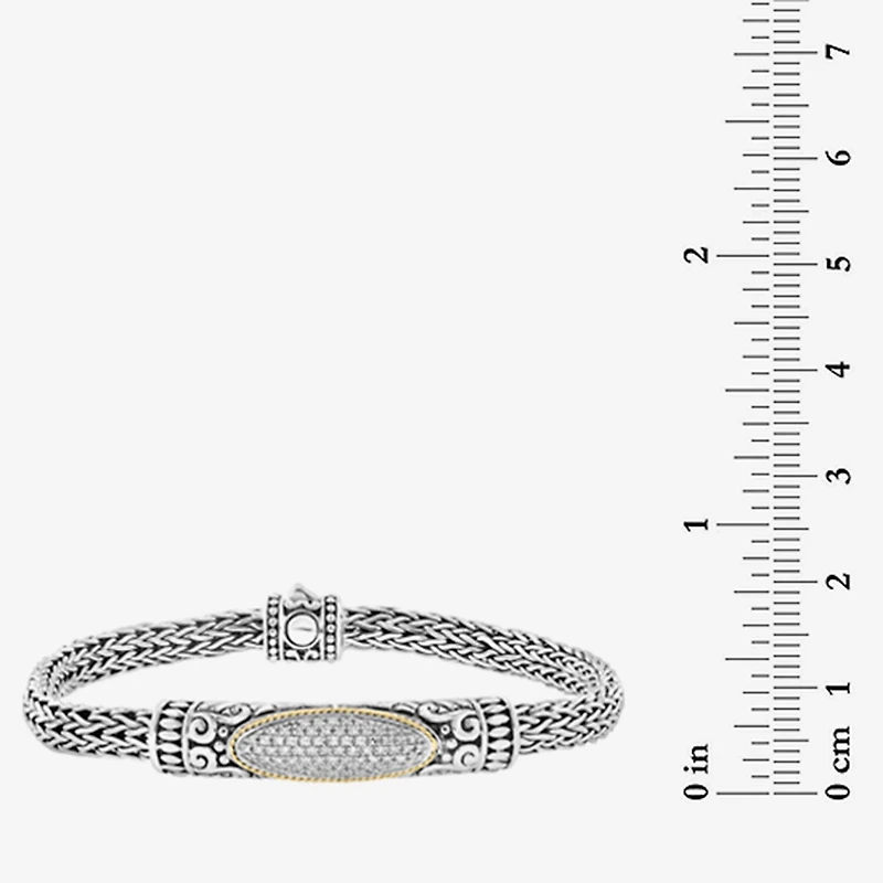 Effy Final Call Limited Quantities! Womens 18K Gold Over Silver 7 3/4 Inch Chain Bracelet