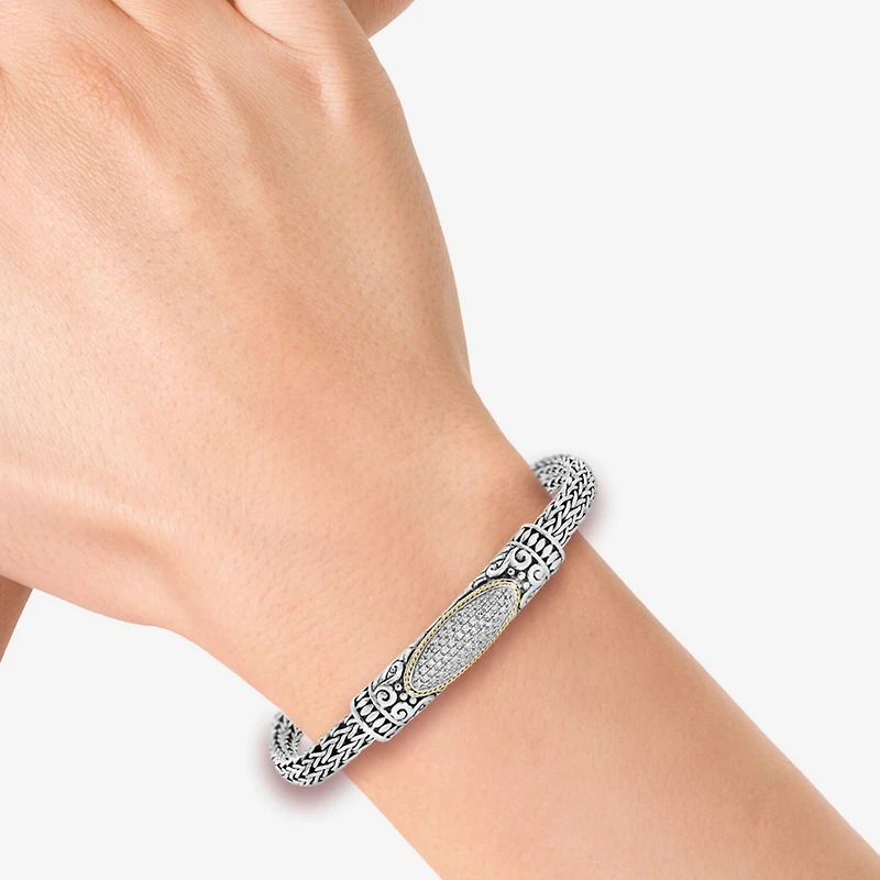 Effy Final Call Limited Quantities! Womens 18K Gold Over Silver 7 3/4 Inch Chain Bracelet