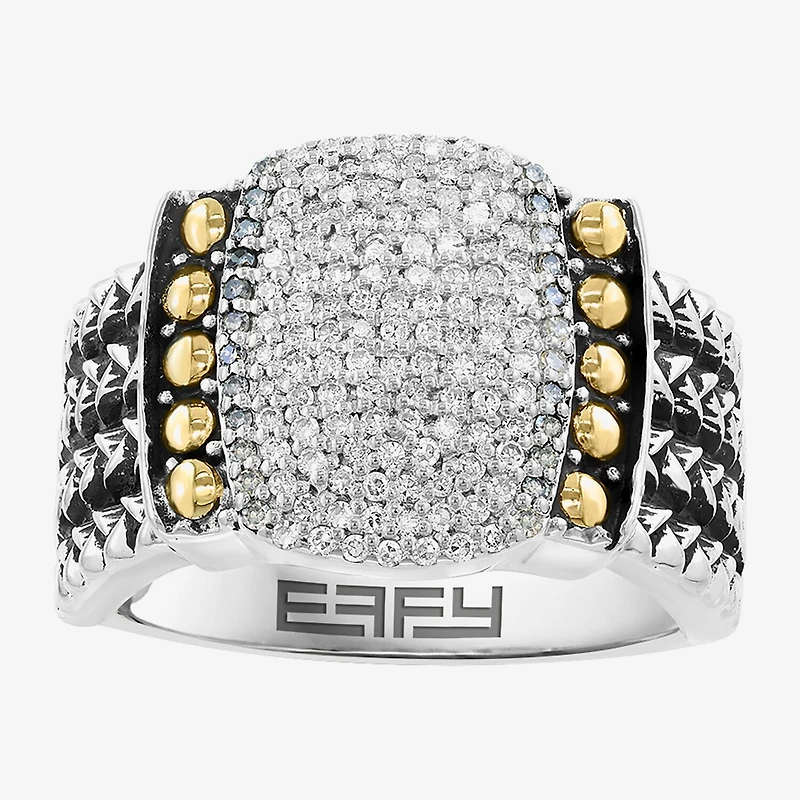 Effy Final Call Limited Quantities! Womens 3/8 CT. T.W. Genuine White Diamond 18K Gold Over Silver Band