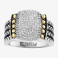 Effy Final Call Limited Quantities! Womens 3/8 CT. T.W. Genuine White Diamond 18K Gold Over Silver Band