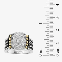 Effy Final Call Limited Quantities! Womens 3/8 CT. T.W. Genuine White Diamond 18K Gold Over Silver Band