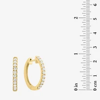 Effy Final Call Limited Quantities! Womens 1/2 CT. T.W. Lab Grown White Diamond 14K Gold Hoop Earrings