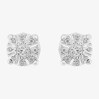 Effy Final Call Limited Quantities! 1/10 CT. T.W. Natural White Diamond Sterling Silver 5.2mm Round Stud Earrings