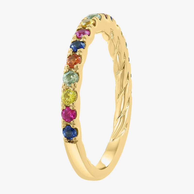 Effy Final Call Limited Quantities! Womens Genuine Sapphire 14K Gold Over Silver Stackable Ring