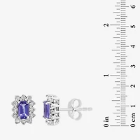 Effy Final Call Limited Quantities! 1/10 CT. T.W. Genuine Blue Tanzanite Sterling Silver 9.1mm Stud Earrings