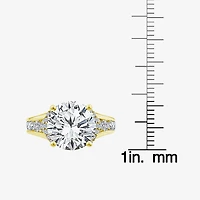 (H-I/I1) Womens 1 CT. T.W. Lab Grown White Diamond 14K Gold Over Silver Side Stone Bridal Set