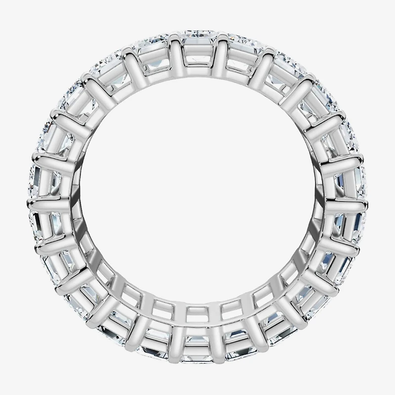 (F-G /Vs1-Vs2) Unisex Adult 5MM 6 CT. T.W. Lab Grown White Diamond 14K Gold Eternity Wedding Band