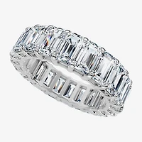 (F-G /Vs1-Vs2) Unisex Adult 5MM 6 CT. T.W. Lab Grown White Diamond 14K Gold Eternity Wedding Band