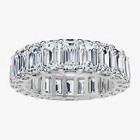(F-G /Vs1-Vs2) Unisex Adult 5MM 6 CT. T.W. Lab Grown White Diamond 14K Gold Eternity Wedding Band