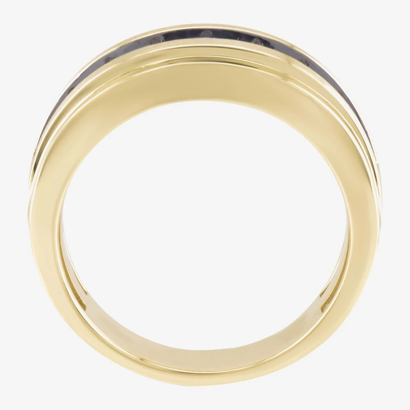 (Champagne / I2-I3) Mens 9M 1 CT. T.W. Genuine Brown Diamond 10K Gold Wedding Band
