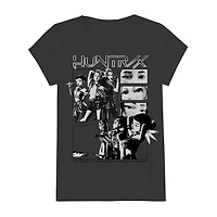Little & Big Kid Girls Round Neck Short Sleeve Regular Fit KPop Demon Hunters Graphic T-Shirt