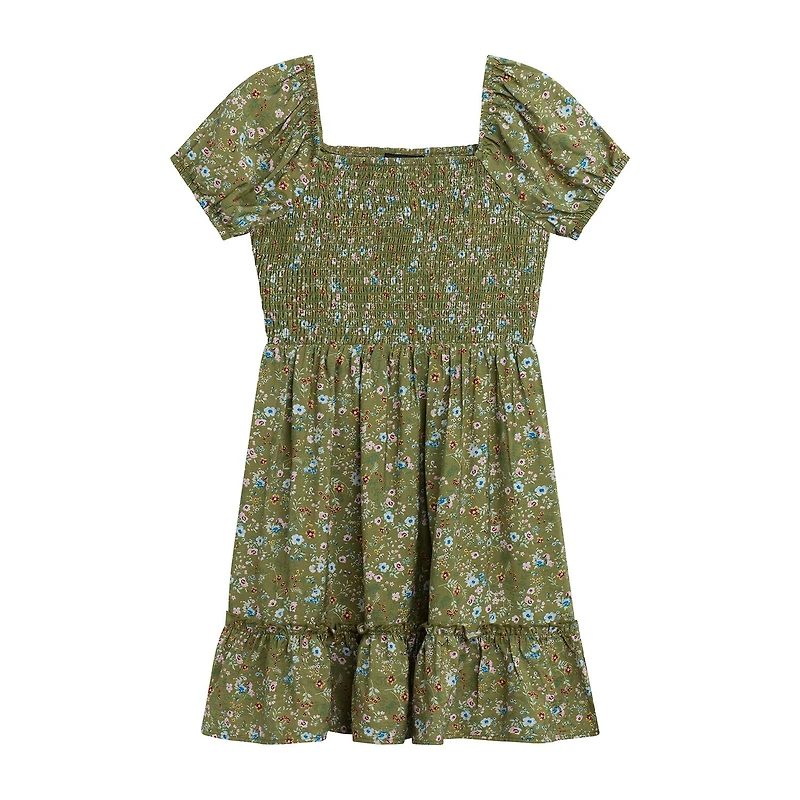 Byer California Girls Puffed Floral 2-pc. Dress Set