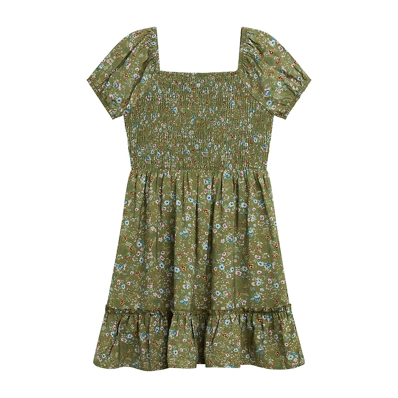 Byer California Girls Puffed Floral 2-pc. Dress Set