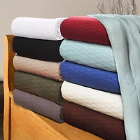 SUPERIOR® Diamond Weave Breathable Cotton All-Season Throw