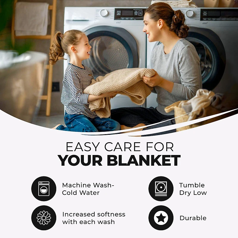 SUPERIOR® Diamond Weave Breathable Cotton All-Season Throw