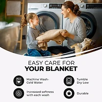 SUPERIOR® Diamond Weave Breathable Cotton All-Season Throw