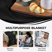 SUPERIOR® Diamond Weave Breathable Cotton All-Season Throw