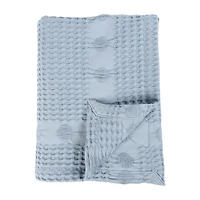 SUPERIOR® Mai Waffle Weave Honeycomb Textured Cotton  Multi-Use Throw