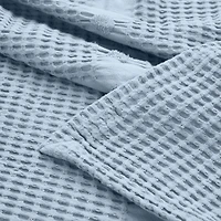 SUPERIOR® Mai Waffle Weave Honeycomb Textured Cotton  Multi-Use Throw