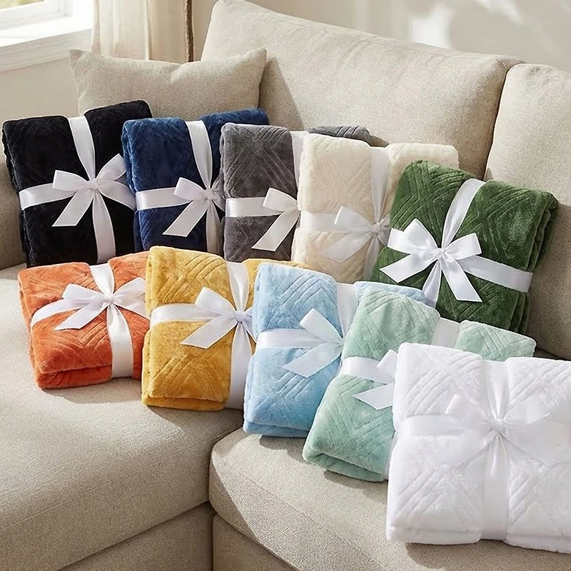 SUPERIOR® Alaska Diamond Quilted Polyester Fleece Multi-Use Throw
