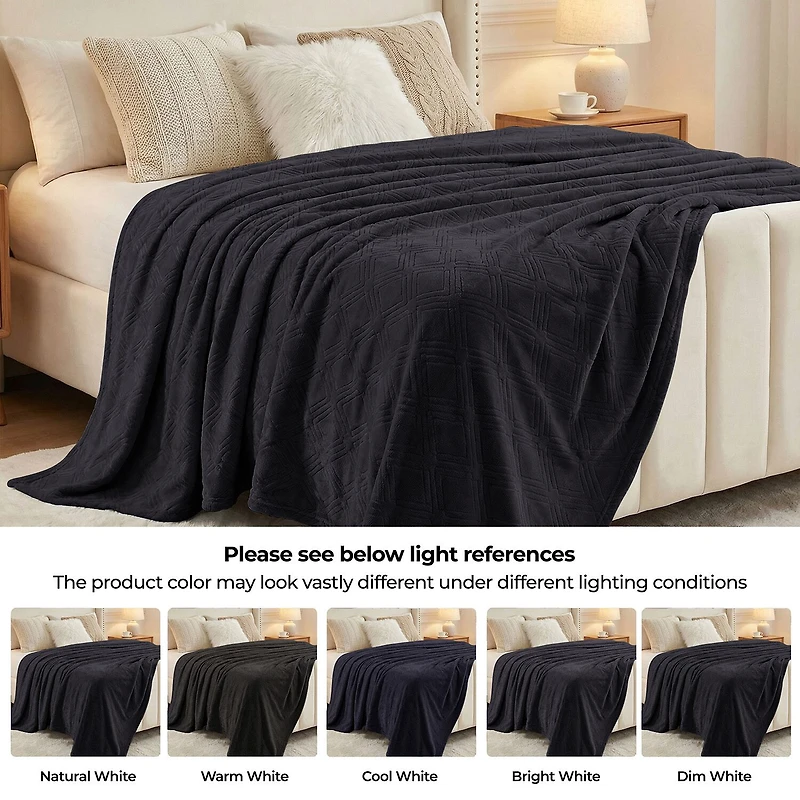 SUPERIOR® Alaska Diamond Quilted Polyester Fleece Multi-Use Throw
