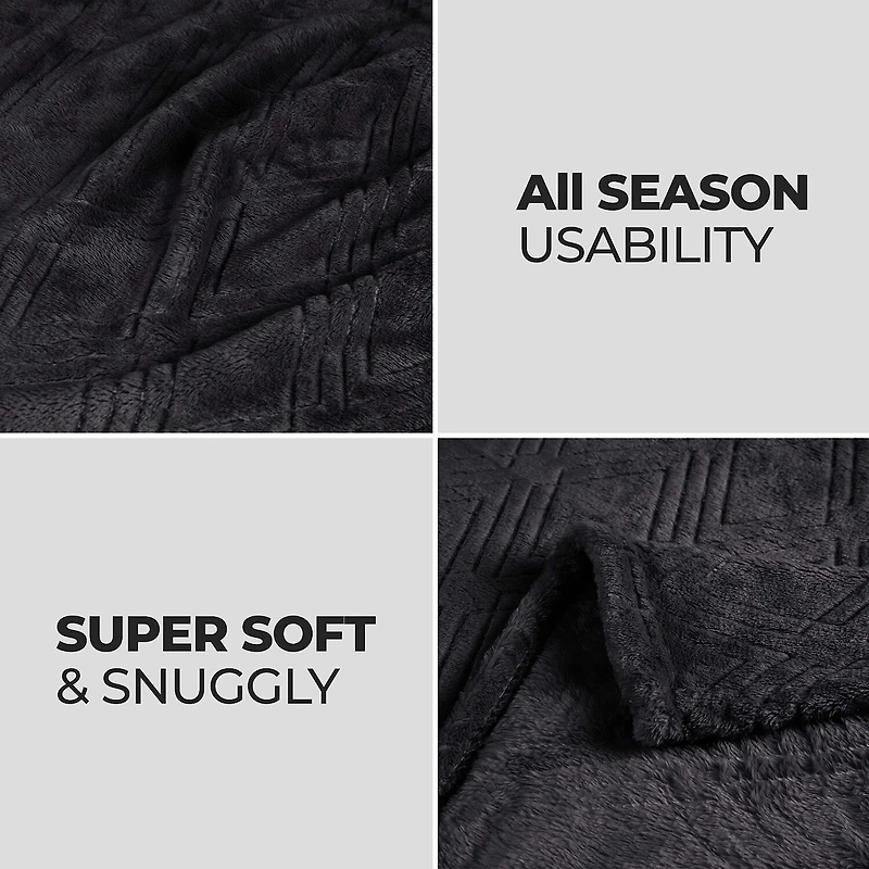 SUPERIOR® Alaska Diamond Quilted Polyester Fleece Multi-Use Throw