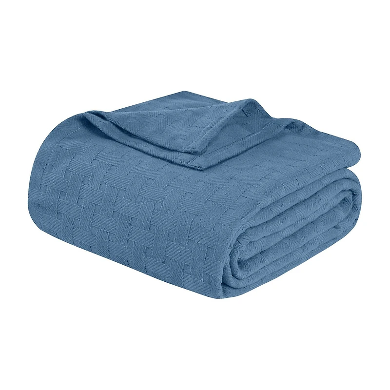 SUPERIOR® Basketweave Breathable Cotton Multi-Use Throw