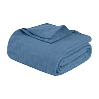 SUPERIOR® Basketweave Breathable Cotton Multi-Use Throw
