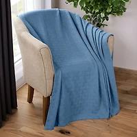 SUPERIOR® Basketweave Breathable Cotton Multi-Use Throw