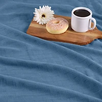 SUPERIOR® Basketweave Breathable Cotton Multi-Use Throw