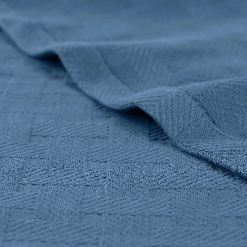 SUPERIOR® Basketweave Breathable Cotton Multi-Use Throw