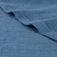 SUPERIOR® Basketweave Breathable Cotton Multi-Use Throw